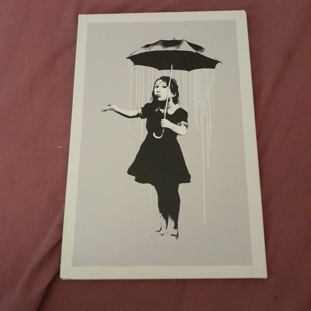 Banksy Print: Nola (or Rain Girl)